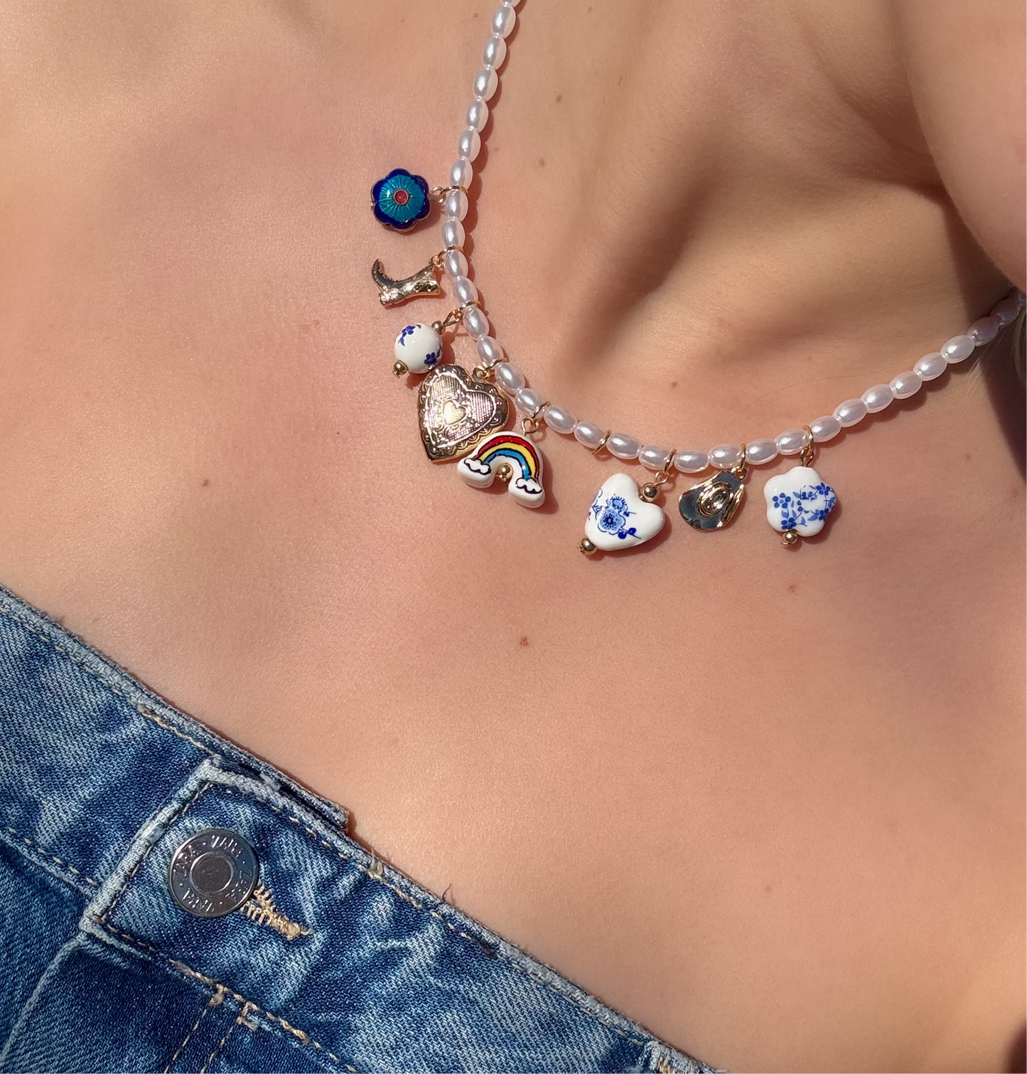 Collier Breloques Majorelle