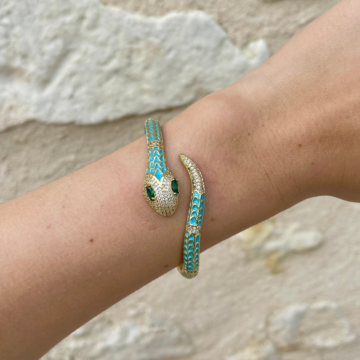 Bracelet Serpent Bleu