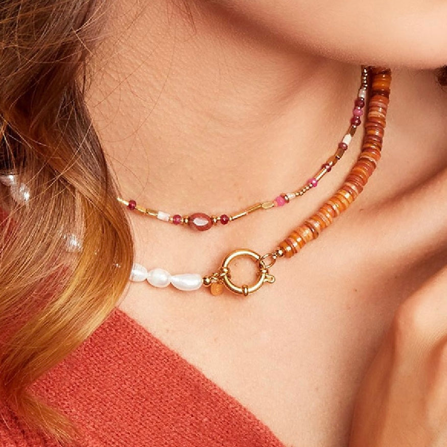 Collier Vénus Orange