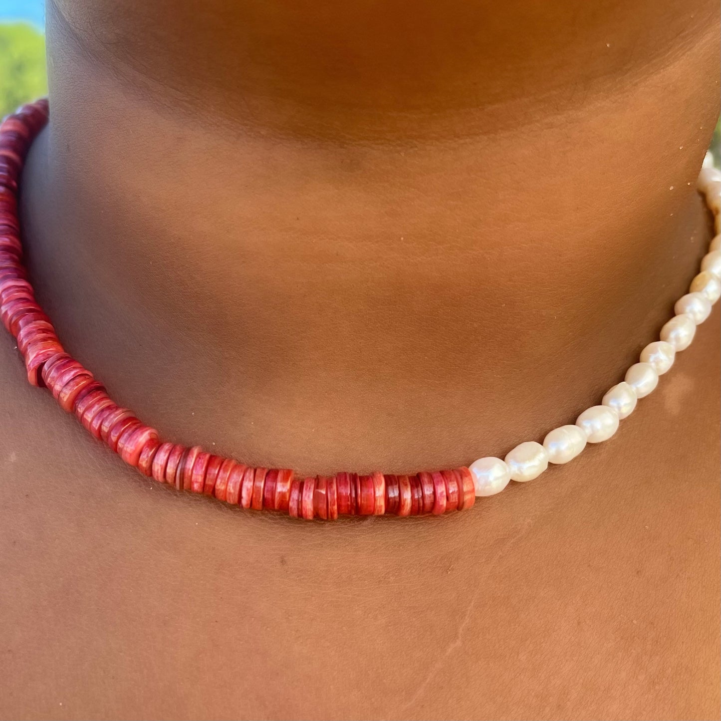 Collier Vénus Rouge