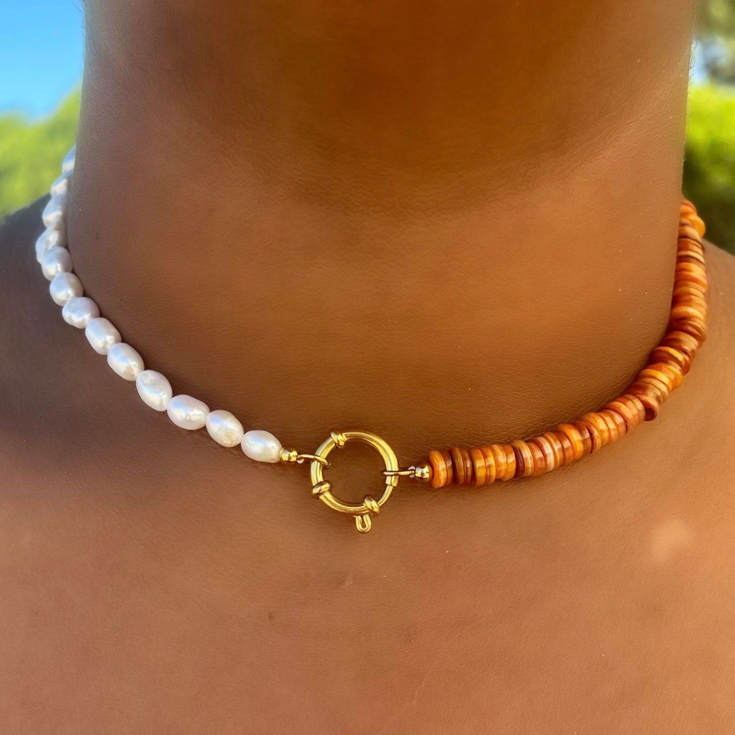 Collier Vénus Orange