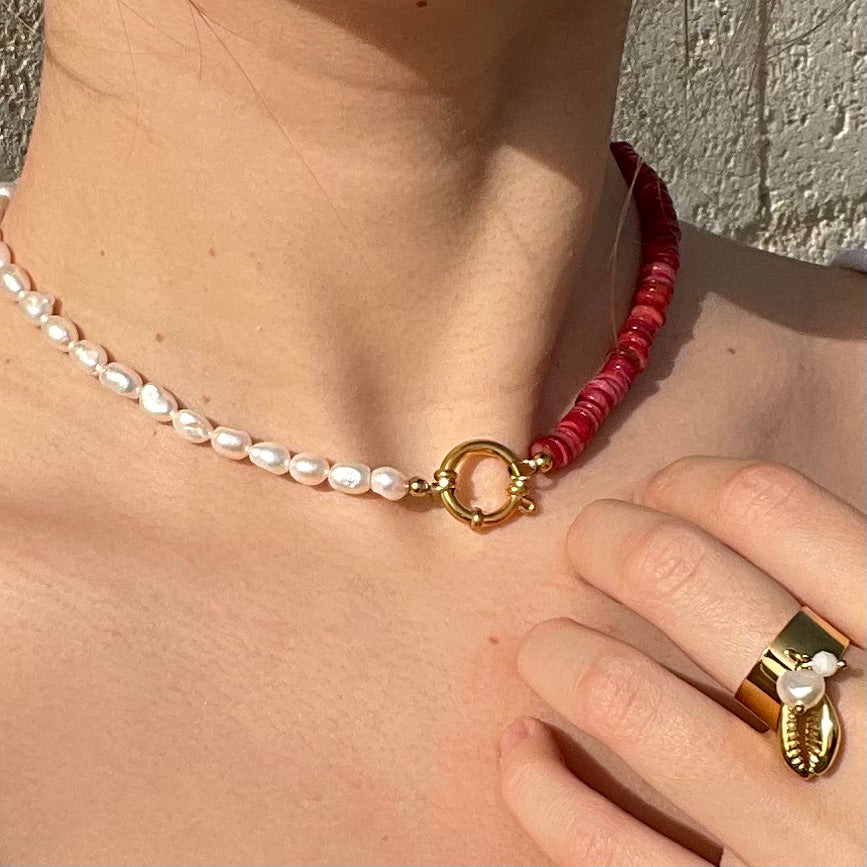 Collier Vénus Rouge